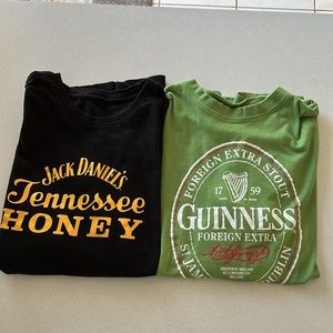 Guinness and Jack Daniels T-Shirt Bundle